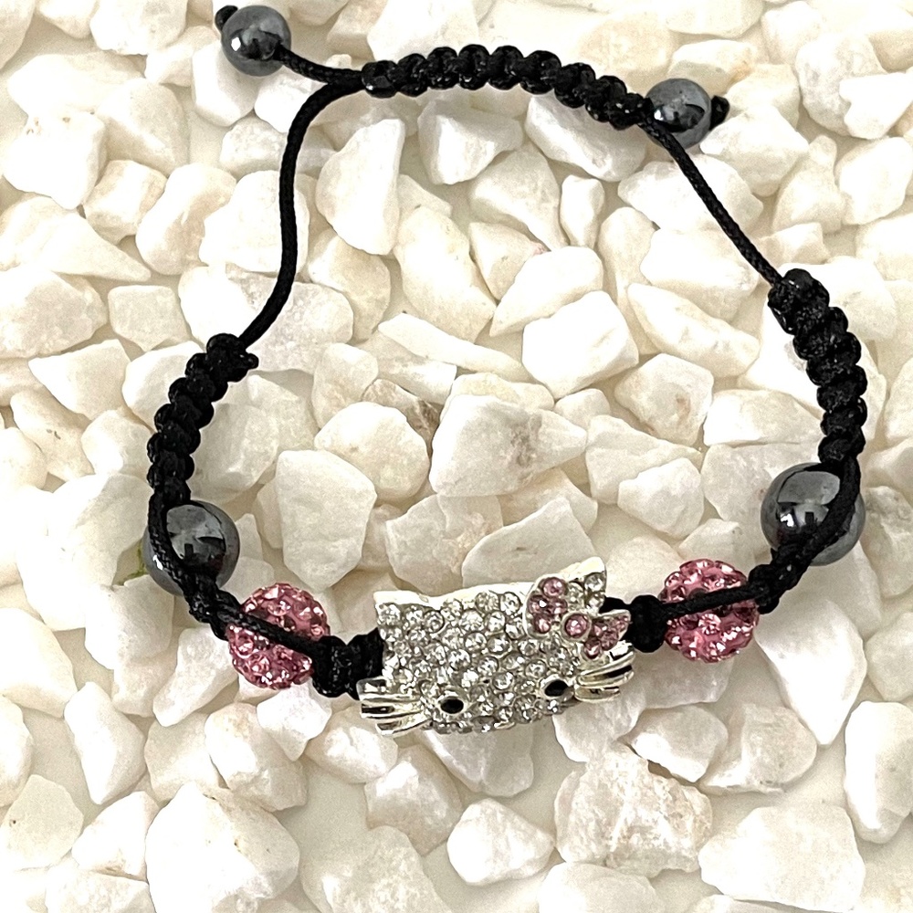 Kitty Cat braded bracelet. - Picture 3 of 4